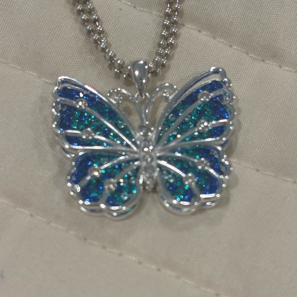 Sterling silver Blue Butterfly Pendant - Tiffany & Co necklace sold separately! - Picture 7 of 13